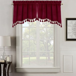 Egyptian Linens Heavyweight Velvet Swag Valance 70”Wx30”L - 1 of 4