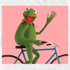 Men's The Muppets Kermit Bike Wave T-Shirt - image 2 of 4