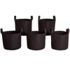 The Lakeside Collection 7 Gallon Grow Bags Set Of 5 With Built In Handles - 4 of 4