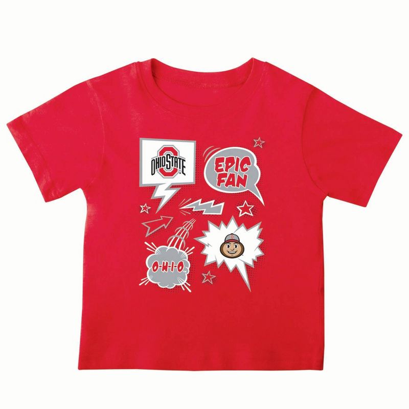 NCAA Ohio State Buckeyes Toddler Boys&#39; 2pk T-Shirt, 2 of 4