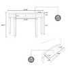Console Table Glam with Fluted Glass Panels and Crystal Knob Drawer for Entryway 47in-3irtyhousy - 4 of 4