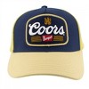 Adult Coors Banquet Logo Embroidered Patch Two Tone Trucker Hat - 2 of 4