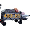 RISOKEYS Foldable Utility Wagon with Extended Tailgate & Lid, 400 lbs Capacity - All-Terrain Wheels,for Camping,Beach,Shopping,Outdoor - 2 of 4