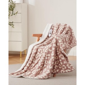 Heated Blanket Electric Blanke Soft SHER PA with 4 Heating Levels & Auto Off, Overheat Protection, Machine Washable, ETL Certification - 1 of 4