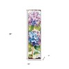 HomeRoots 36" Blue Purple And Green Hydrangeas Solid Wood Porch Sign - 3 of 4