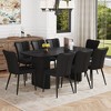 9-Piece Dining Set with MDF Table and 8 PU Chairs - 2 of 4