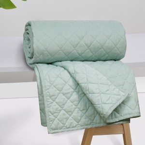 Austin Linen Blend Quilted Throw - Levtex Home - 1 of 4
