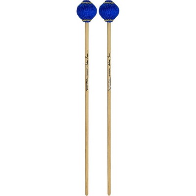 Innovative Percussion Artisan Series Multi-Tone Cedar Handle Marimba Mallets Royal Blue Yarn