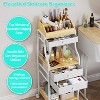 Floor Makeup Organizer Storage - Vanity Skincare Make Up Organizers and Storage with Drawers - 4 of 4