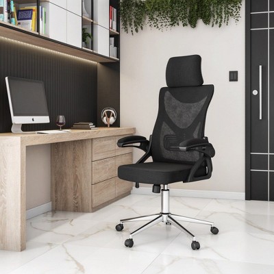 NicBex Mesh Office Chair with Headrest,Ergonomic Computer Chair with Lumbar Support,Swivel Desk Chair for Adult,Student