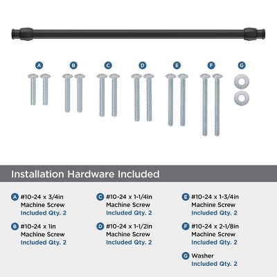 Winsome 18 Inch Matte Black Traditional Appliance Pull
