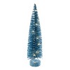 Vickerman 16"x20"x24" Baby Blue Lit Bottle Brush Tree Set - 4 of 4