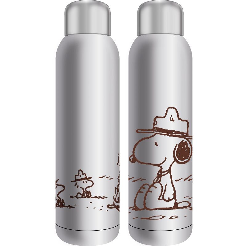Peanuts Snoopy Line Art 22 Oz Stainless Steel Insulated Vacuum Water Bottle, 1 of 2