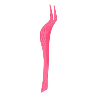 Unique Bargains Women's Portable Lash Curler Rose Red 1 Pc