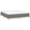 Bed Frame Dark gray Polyester fabric, plywood, engineered wood King - 2 of 4