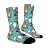 Cute Cartoon Ferrets Women Printed Crew Socks Funny Funky Socks Soft Polyester Novelty Gifts for Artists Men - 3 of 4