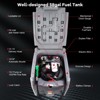 Portable Fuel Tank - 116 Gallon with 12V Electric Transfer Pump (10.6 GPM), Auto Shut-Off Nozzle, 360° Swivel Hose for Truck/Tractor/Farm/Marine - 4 of 4