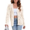 Clearlove Women’s Crochet Button-Up Cardigan Long Sleeve Boho Lace Knit Sweater Lightweight Openwork Cover-Up - 2 of 4