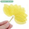 Unique Bargains Artificial Silk Wire Single Flower Leaves for DIY - 2 of 4