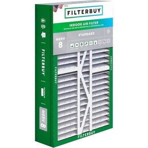 Filterbuy 17.5x27x5 Air Filter (1-Pack), Pleated MERV 8 Dust Defense Replacement HVAC AC Furnace Filters for Trane Perfect Fit & American Standard - 1 of 4
