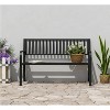 Dexmalle Backreat Withcurved Armrests Patio Garden Bench - 2 of 4