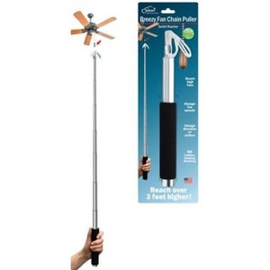 Jokari 3 Foot Telescoping Rod with Grabber to Easily Reach High Ceiling Fan Chains and Change Airflow Direction Effortlessly. No Ladder Needed. - 1 of 4