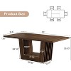 Tribesigns 63-Inch Dining Table for 4-6, Farmhouse Rectangular Kitchen Dinner Table with Heavy-Duty Base for Living Room - 3 of 4