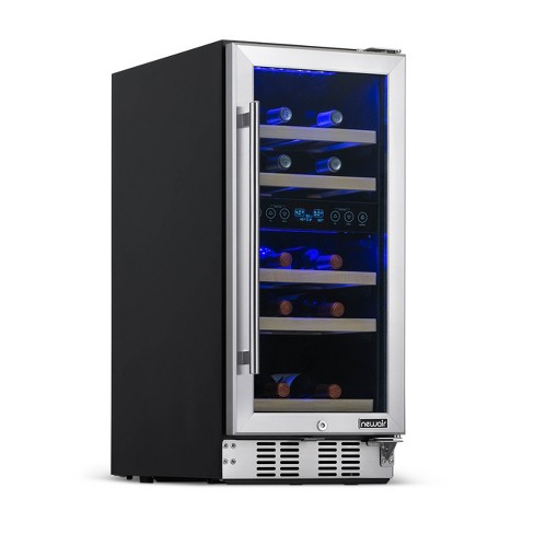 2.6Cu.Ft, 100 Can Beverage Refrigerator Wine Cooler Glass Door Mini Fridges  Home