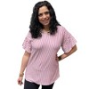 Women's Stripe Ruffle Top - Sew In Love - 3 of 3