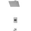 8" Tub and Shower Faucet Valve Included Set - EVERSTEIN - 4 of 4