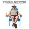Arceso Adirondack Chairs with Cup Holder, 300lbs Weather Resistant - 3 of 4