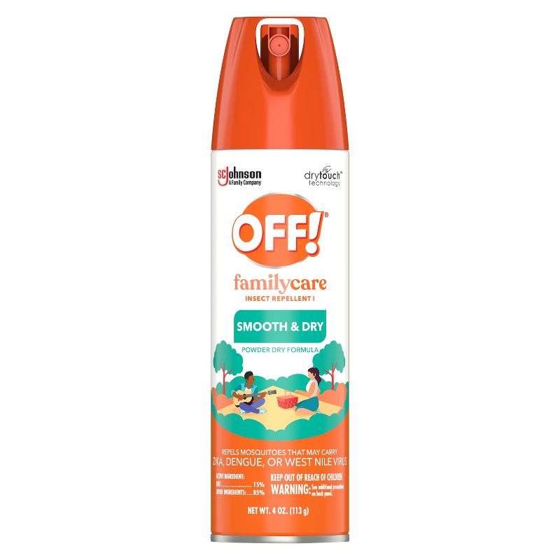 OFF! FamilyCare Mosquito Repellent Smooth &#38; Dry - 4oz, 1 of 18