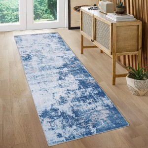WhizMax Area Rug Abstract Rug Distressed Mat Throw Floor Carpet for Bedroom Living Room - 1 of 4