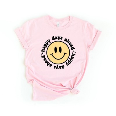 Simply Sage Market Women's Happy Days Ahead Smiley Face Short Sleeve ...