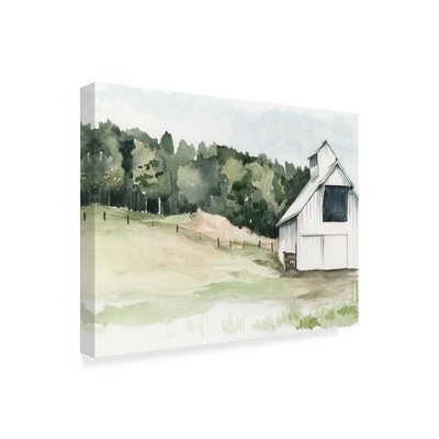 Trademark Fine Art -Jennifer Paxton Parker 'Watercolor Barn Iii' Canvas Art
