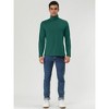 Lars Amadeus Men's Slim Fit Long Sleeve Pullover Solid Turtleneck Sweater - 3 of 4