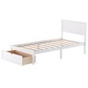 CAVINAS Twin Size Storage Bed Modern Pine Bed Frame with Headboard and Storage Drawer for Bedroom - 3 of 4