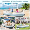 Safstar Fir Wood Sandbox w/Sloping Canopy Liner Multiple Seats Large Storage Space - 3 of 4