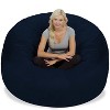 6' Huge Bean Bag Chair with Memory Foam Filling and Washable Cover - Relax Sacks - 4 of 4