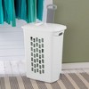 Sterilite Laundry Hamper Flip Top Lid Retractable Pull Handle Wheels - image 3 of 4