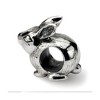 Black Bow Jewelry Sterling Silver Bunny Bead Charm - 2 of 4