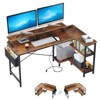 ORRD 47" L-Shaped Gaming Desk with Power Outlets, Reversible Computer Desk with Monitor Stand & Storage - 2 of 4