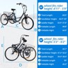 Electric Trike for Adults,  3 Wheel Motorized Bicycle ,36V 10Ah Removable Battery, Extra Large Basket - 2 of 4