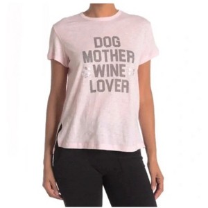 P.J. Salvage Womens Dog Mother Wine Lover Pajama Sleep T-shirt - 1 of 1