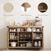 59" Farmhouse Sideboard Buffet Cabinets with Wine Rack,Modern Coffee Bar Cabinet, Kitchen Storage Cupboard Wood - 3 of 4