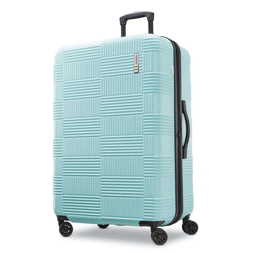 American Tourister 28 Checkered Hardside Spinner Suitcase - Mint Green