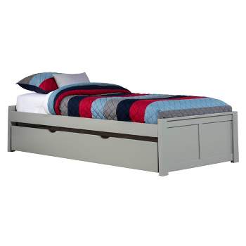Twin Pulse Platform Kids' Bed with Trundle Gray - Hillsdale Furniture