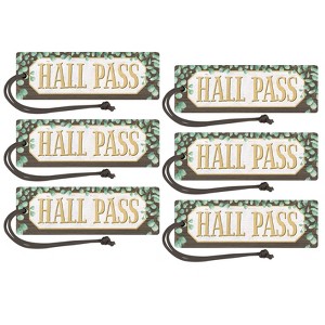Teacher Created Resources Eucalyptus Magnetic Hall Pass, Pack of 6 - 1 of 2