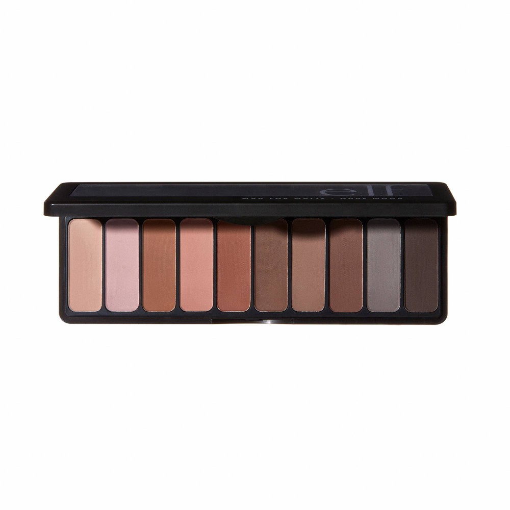 Photos - Other Cosmetics ELF e.l.f. Mad for Matte Eyeshadow Palette Nude Mood - 0.49oz 