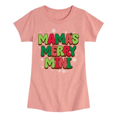 Girls' - Instant Message - Mamas Merry Mini Fitted Short Sleeve Graphic T-Shirt